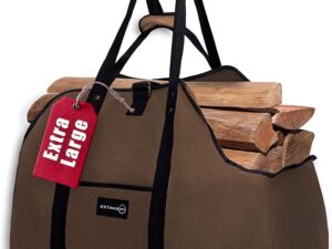 firewood bag carrier